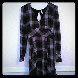 FREE PEOPLE cute teen spirit plaid dress
